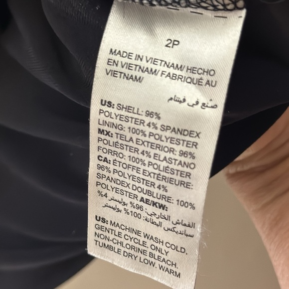 CHICOS BLACK DRESS WITH 3/4 SLEEVES. Sz 2P AWESOME! - Picture 3 of 5